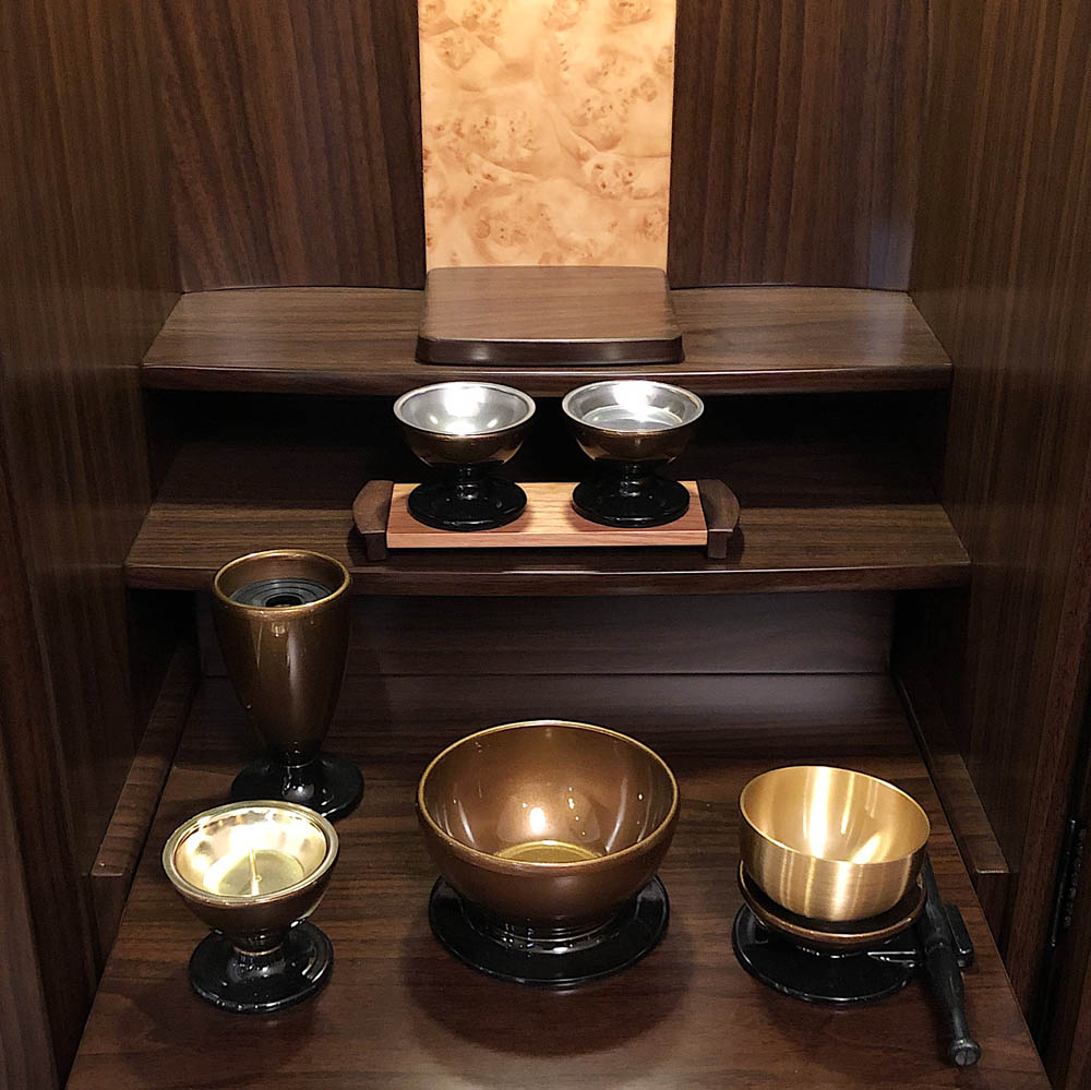 【シンプル仏具セット】仏具6点+おりんセット　MA-0009