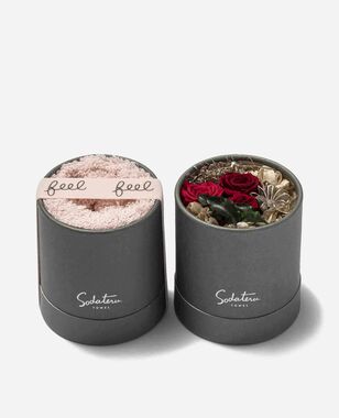 フェイスタオル&プリザーブドフラワーセット