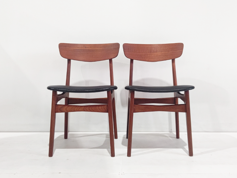 ヴィンテージチェア 2脚セット(W-55)