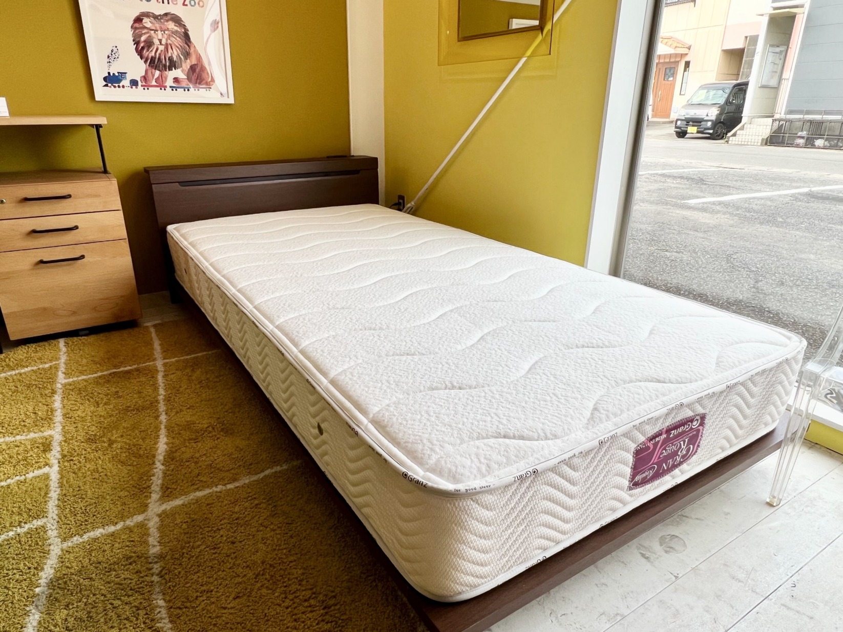 【展示品特価】シングルベッド＋マットレスセット