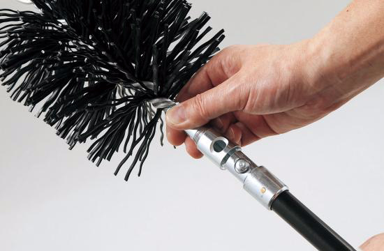 煙突掃除用ブラシ